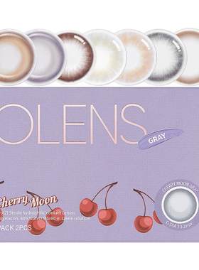 OLENS cherrymoon樱桃系列自然合集美瞳月抛2片隐形眼镜someday