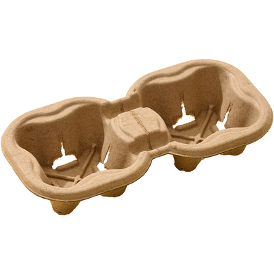 杯托一次性咖啡奶茶打包底托底座饮料饮品外卖打包纸浆单双四杯垫