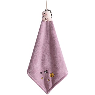 挂式擦手巾加大毛巾卫生间儿童可爱擦手帕厨房成人抹手比纯棉吸水