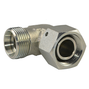 液压活接直角弯头油管接头2C9/2D9-RN卡套式液压接头 组合接头EW