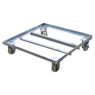 长方形加厚移动带轮户外铁托盘工业耐用承重强不变形易推拉可定制