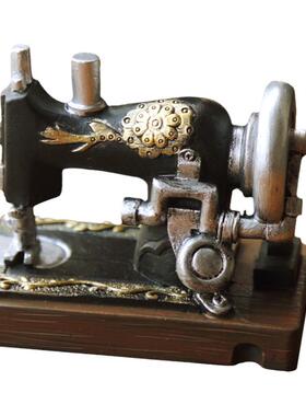 缝纫机邮筒红色巴士可爱风小摆件