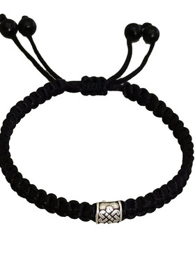 纯银平安中国结手绳自编材料包