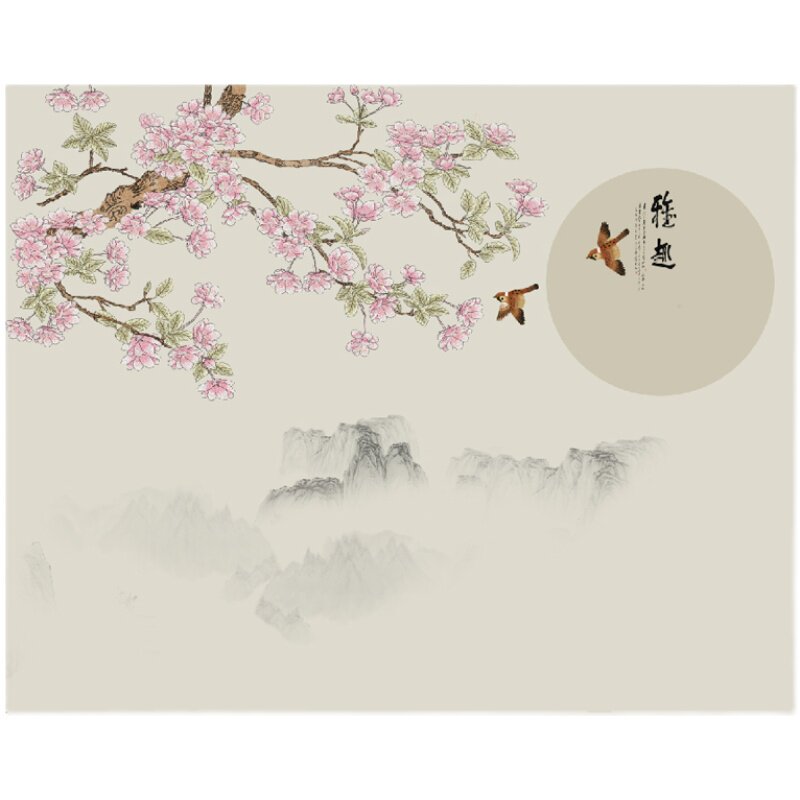 独绣印加绣墙布壁画墙纸背景墙