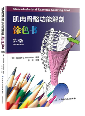 肌肉骨骼功能解剖涂色书 视觉+动觉方法 一边涂色一边学习 让你享受学习的快乐 北京科学技术