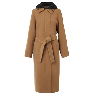 IIIVIVINIKO“100支绵羊毛”美拉德双面呢大衣外套女M349011053D