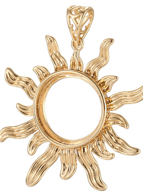 鑫泓泰女纯铜材质吊坠空托