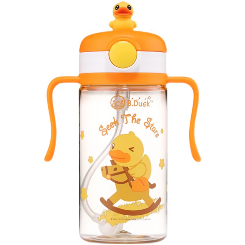 饮水杯吸管杯小黄鸭PPSU带刻度