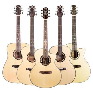 Randon蓝盾AS-GC+蓝盾AS+蓝盾黑武士蓝盾T03GC千元面单民谣木吉他