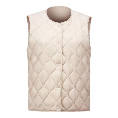 马克华菲圆领羽绒马甲女款