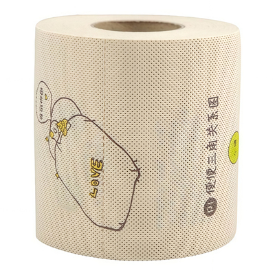 100%竹浆小熊有芯卷纸可降解