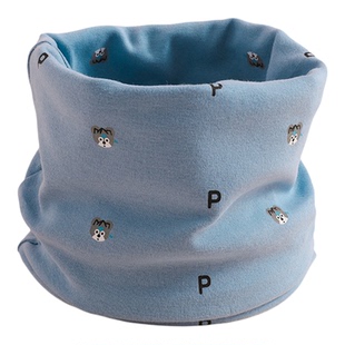 宝宝围脖小女孩A类纯棉脖套5~12岁男女童秋冬防风保暖套头围巾