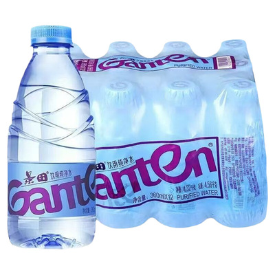景田饮用纯净水360ml/瓶装高端水实惠纯净水煮茶用水出游车载小样