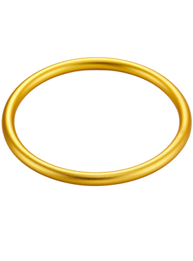 越南沙金素圈手镯女古法传承久不掉色铜镯仿真黄金光面实心手饰品