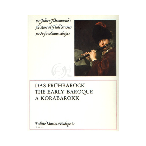 早期巴洛克舞曲 长笛和钢琴 布达佩斯 原版进口乐谱书 Malina Janos EARLY BAROQUE Flute and Piano Z13533