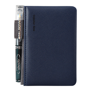 正品晨光A7小本子口袋本手账本随身商务2025硬皮本送笔加厚记事本