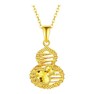 金至尊金缕福禄足金999吊坠