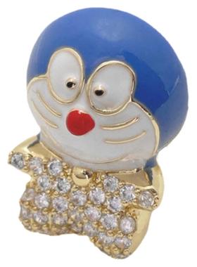 机器猫开口铜镀真金可爱女