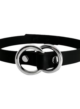 窒息项圈随手拉真皮手工