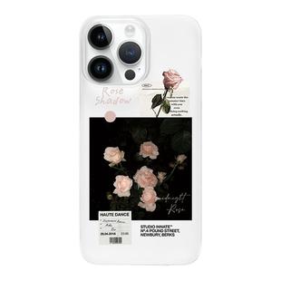 适用苹果17promax玫瑰手机壳16promax磨砂手机壳iphone14pro油画郁金香15promax小众文艺女款17Pro新款透明壳