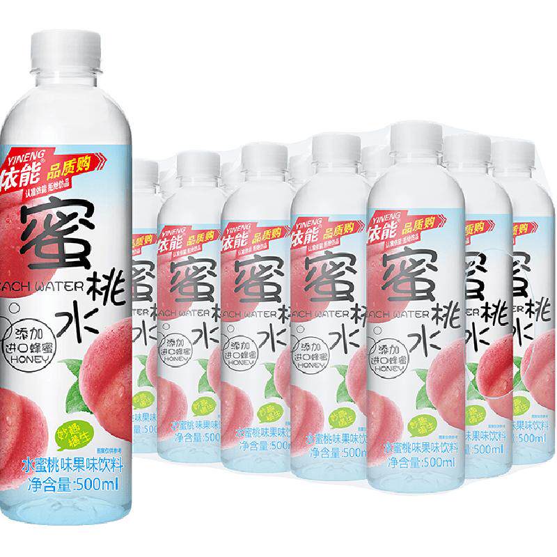 依能蜜桃味果味饮料500ml×15瓶