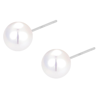 S999纯银珍珠耳钉女秋冬爆款耳饰