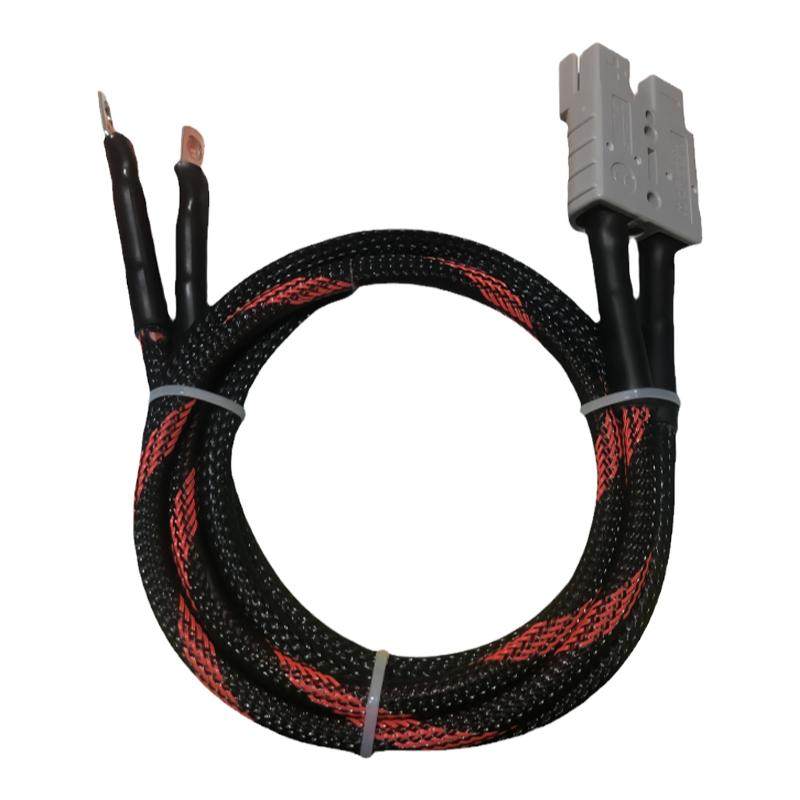 安德森公母对接插头电源线电瓶充电大电流插头带紫铜线电动车插头