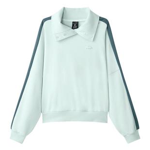 Skechers斯凯奇冬女上衣翻领针织套头卫衣 L424W087/002S