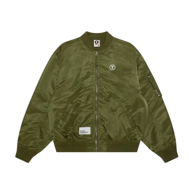 Aape小标徽章宽松飞行夹克外套