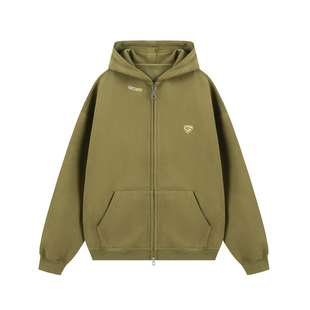 GOOZI MADE 420g重磅连帽开衫卫衣男春季款男生拉链带帽外套男款