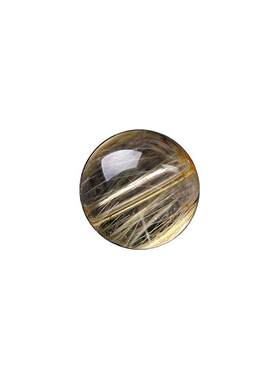 7A天然金发晶黄水晶散珠子手串