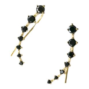 【黑小豆】925纯银耳环女耳钉气质耳排个性简约百搭少女心ins耳夹