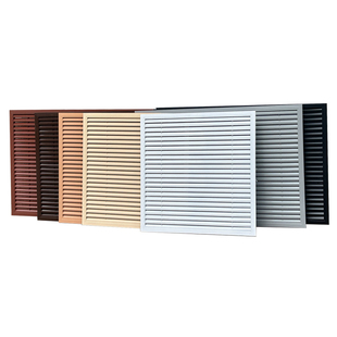 铝合金暖气罩百叶窗通风格栅老式地暖罩分水器罩柜门通风盖板