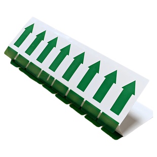 透明箭头方向标签尾部无胶间隔胶易撕贴超粘可移胶水撕开无痕贴纸