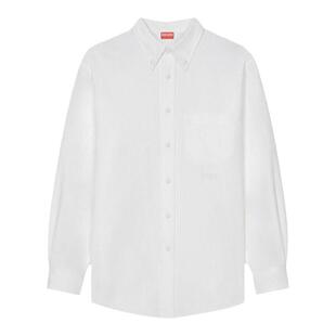 KENZO高田贤三 男士棉质长袖衬衫LOGO刺绣 FC6 5CH408 9LO