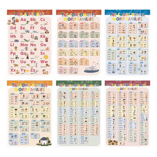 点读版 EFL Phonics 自然拼读发音规则表牛津自然拼读教材配套挂图初级启蒙小学英语入门字母发音小达人点读