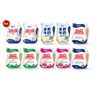 花花牛新品酸奶组合益生菌爱克林米香牛奶