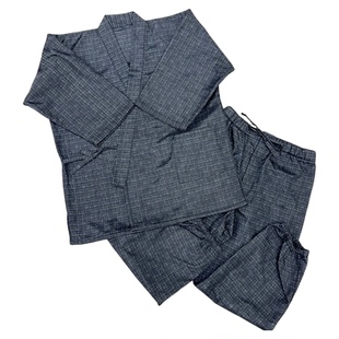 日本秋冬厚款加绒作务衣修行衣家居日式打坐半缠套装日料食堂服装