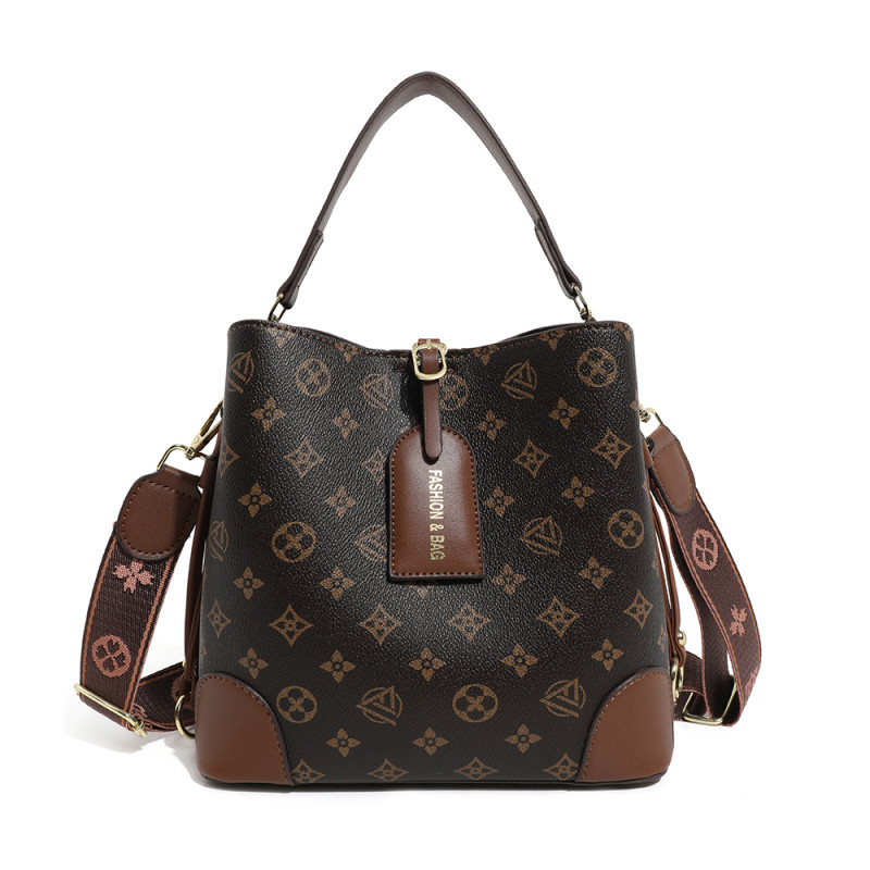 高级感通勤水桶包包女轻奢小众女士手提包大容量单肩斜挎小包女包