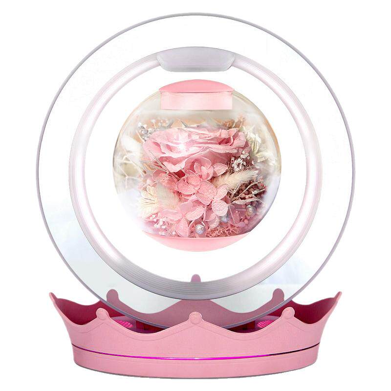 情人节七夕520生日创意礼品蓝牙音箱磁悬浮永生花送女友老婆闺蜜