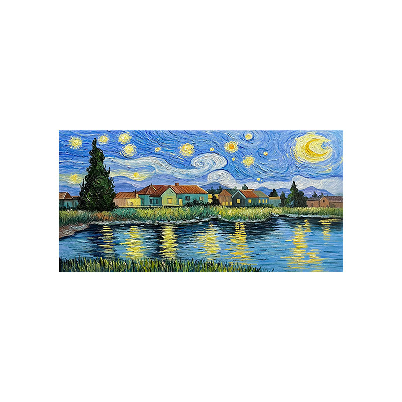 白鹿艺术手绘油画印象个性装饰画
