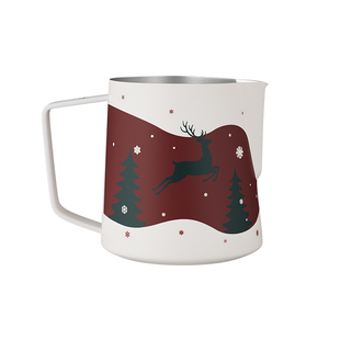 MHW-3BOMBER轰炸机拉花缸圣诞限定版咖啡拉花杯600ml原创手绘礼物