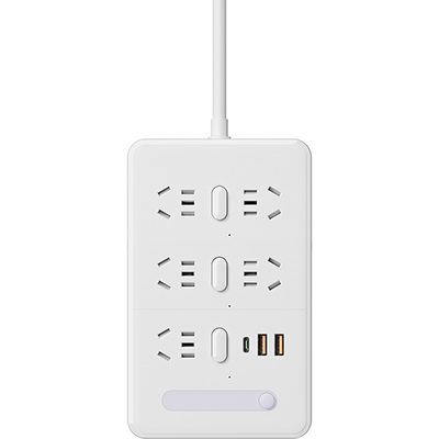 分控+夜灯USB+Type-C转换插头