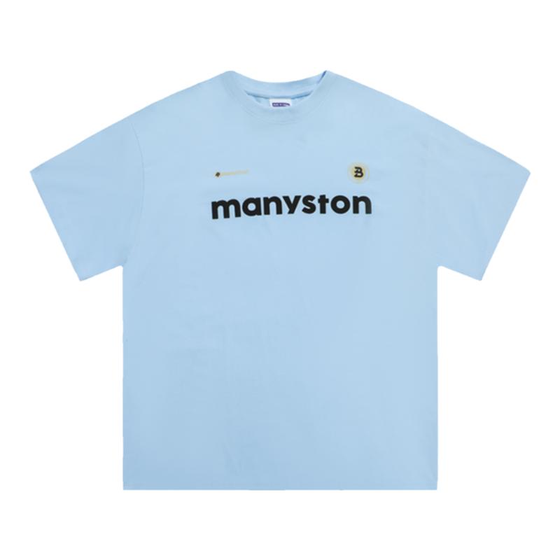 【明星同款】MANYSTON美式高街280g重磅T恤男夏季潮牌短袖上衣