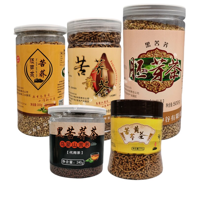 可渡河苦荞茶罐装黑茶白茶黄茶