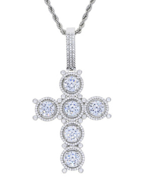 Mr.Bling满钻冰糖超闪十字架吊坠
