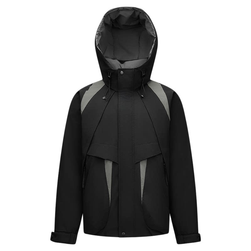 商场同款|森马羽绒服男冬装90绒子2025新款拼色户外连帽外套潮流