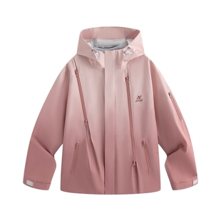 ppge硬壳渐变色山系冲锋衣春季轻量化户外徒步防风防水运动登山服