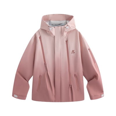 ppge硬壳渐变色山系冲锋衣春季轻量化户外徒步防风防水运动登山服