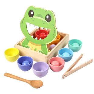 蒙氏早教颜色分类玩具喂食叠叠杯宝宝1一3岁2婴儿童益智配对积木